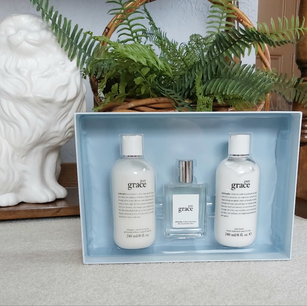 Philosophy Pure Grace Giftset • Body wash, perfume, body lotion